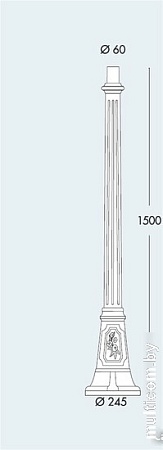 Фонарный столб Fumagalli Artu 000.158.000.A0