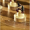 Набор свечей Tkano New Year Essential Festive snowman TK24-NY_CND0010 (6 шт, белый/красный)