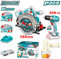 Total TOSLI240583 (циркулярка, шуруповерт, миксер, 2 АКБ)