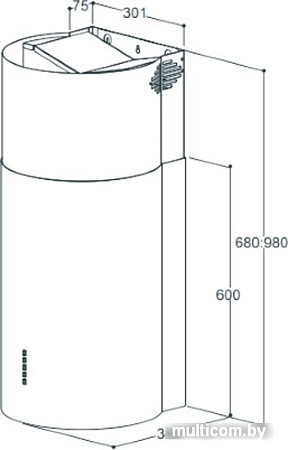 Кухонная вытяжка Zigmund & Shtain K 333.41 W