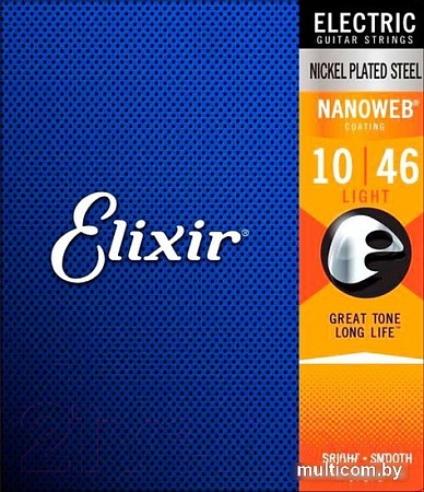 Струны для гитары Elixir Strings Nanoweb 12052 10-46