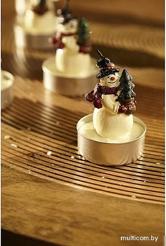 Набор свечей Tkano New Year Essential Festive snowman TK24-NY_CND0010 (6 шт, белый/красный)