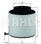 Воздушный фильтр Mahle Knecht LX2092D