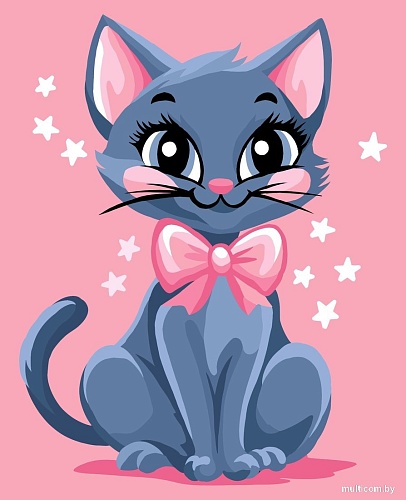 Wizardi Кот с бантиком MINI303