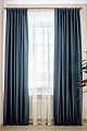 Комплект штор Decoretto Нубук Джинсовый НДС-К25 2.13x2.5 м (синий, 2 шт)