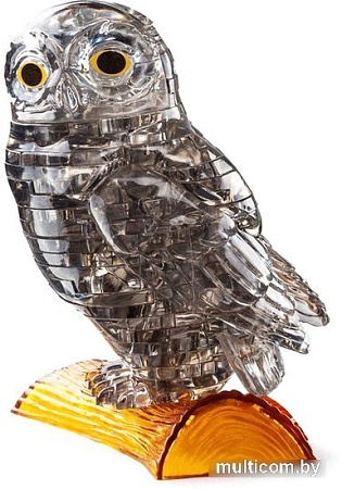 3Д-пазл Crystal Puzzle Сова 90147 (дымчатый)