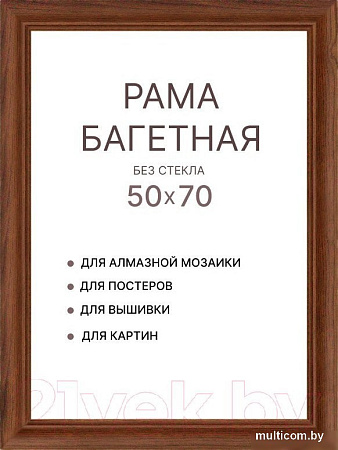 Фоторамка Декарт 50x70 8Л3973 (коричневый)