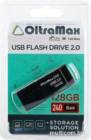 USB Flash OltraMax 240 128GB (черный)