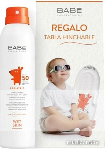 Спрей солнцезащитный Laboratorios BABE Pediatric Детский влагостойкий SPF50 200 мл