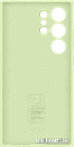 Чехол для телефона Samsung Silicone Case S24 Ultra (лайм)
