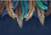Фотообои Vimala Листья тиффани 270x400