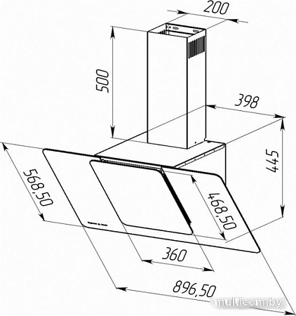 Кухонная вытяжка Zigmund & Shtain K 150.9 W
