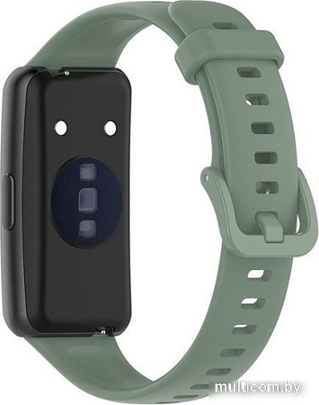 Ремешок Rumi силиконовый для Huawei Band 7 (шалфейно-зеленый)