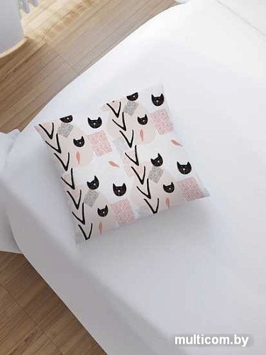 Чехол на подушку JoyArty Стильные коты sl_31939
