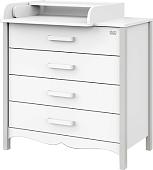 Комод Атон Мебель Felix (белый/серый камень)