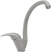 Смеситель Tolero Кухонный высокий №001 (серый металлик)