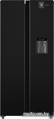 Холодильник side by side Weissgauff WSBS 600 XB NoFrost Inverter Water Dispenser