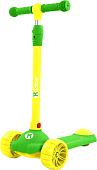 Трехколесный самокат Ricos Magic MS300 (желтый/зеленый)