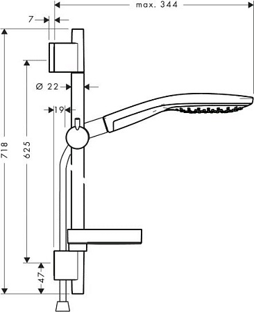Душевой гарнитур Hansgrohe Raindance Select S 150 (27802400)