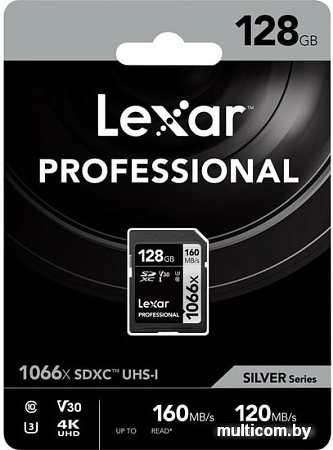 Карта памяти Lexar Professional 1066x SDXC LSD1066128G-BNNNG 128GB