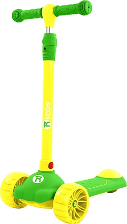 Трехколесный самокат Ricos Magic MS300 (желтый/зеленый)