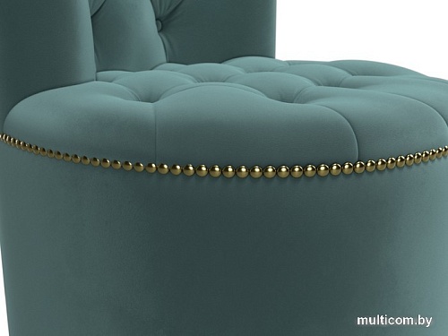 Пуфик Лига диванов Саваж (велюр, бирюзовый)