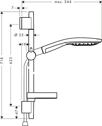 Душевой гарнитур Hansgrohe Raindance Select S 150 (27802400)
