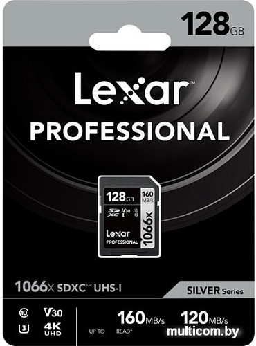 Карта памяти Lexar Professional 1066x SDXC LSD1066128G-BNNNG 128GB