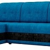 Угловой диван Mebelico Честер 61106 (левый, велюр, голубой/черный)