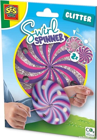 Фиджет спиннер SES Creative блестящий с блестками 02225