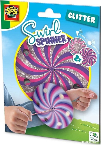 Фиджет спиннер SES Creative блестящий с блестками 02225