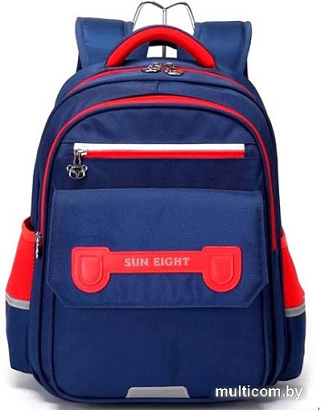 Школьный рюкзак Sun Eight SE-90058 (темно-синий/красный)