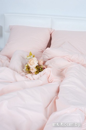 Постельное белье Миланика Персик 1.5сп (поплин г/к)