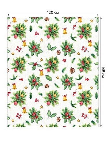 Скатерть JoyArty Букет с омелой tcox_380860_120x145