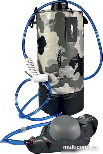 Душ походный AfishTour 10L Camp Shower Bag PVC 500D 516157 (серый)