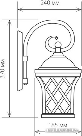 Уличный фонарь Elektrostandard Cassiopeya D (черное золото)