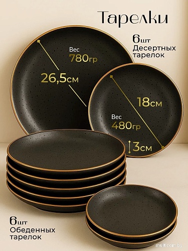 Набор тарелок Sundays Home LD0134A