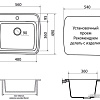 Кухонная мойка Vigro Vigronit VG203 (темно-серый)