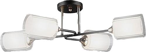 Припотолочная люстра Aitin Pro НПБ 02-4x60-101 N6642/4 (черный/золото)