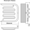 Полотенцесушитель TERMINUS Фокстрот-Лиана AISI (600x600)