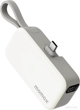 Внешний аккумулятор Momax 1-Power Mini 3-in-1 USB-C IP130 5000mAh (белый)