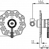 Смеситель ZorG Sanitary A 105 DK-SL (античное серебро)