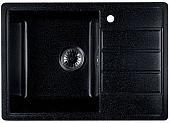 Кухонная мойка Marblan Recta L (черный, с сифоном)