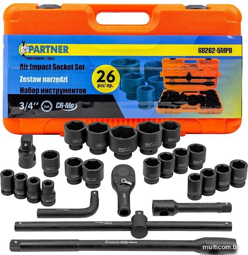Универсальный набор инструментов Partner PA-68262-5MPB(57956)