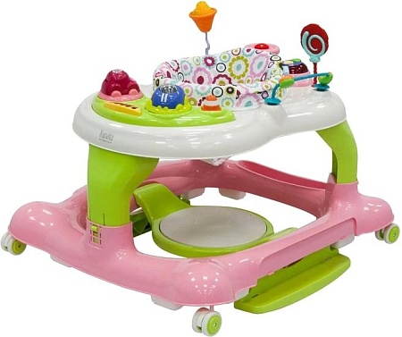 Ходунки Nuovita Saltare (розовый/салатовый)