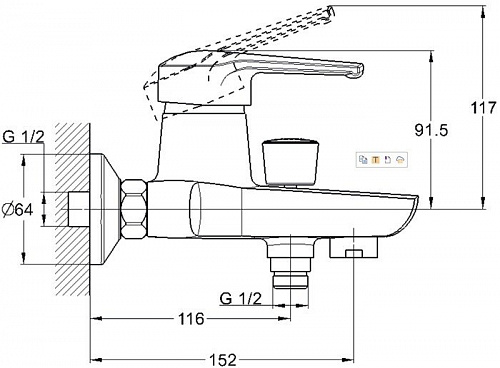 Смеситель Solone LUN3-A031