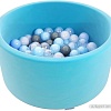 Сухой бассейн Romana Easy ДМФ-МК-02.53.03 (бирюзовый, 150 шариков ассорти с серым)