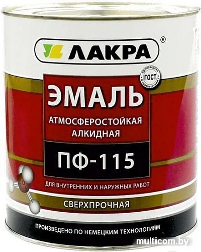 Эмаль Лакра ПФ-115 2 кг (вишневый)