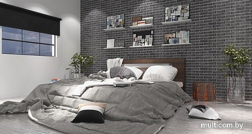 Декоративный кирпич Stone Mill Кирпич шамотный (антрацит)