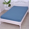 Постельное белье Luxsonia Трикотаж на резинке 160x200 1393 (вензель синий)